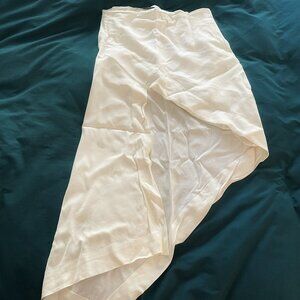White Irregular Skirt